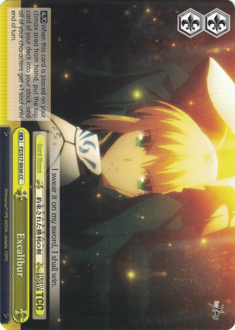 FZ/S17-E030 Excalibur - Fate/Zero English Weiss Schwarz Trading Card Game