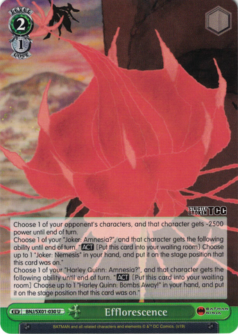 BNJ/SX01-030 Efflorescence - Batman Ninja English Weiss Schwarz Trading Card Game