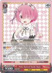 RZ/S46-E030 Pink-Haired Maid, Ram - Re:ZERO -Starting Life in Another World- Vol. 1 English Weiss Schwarz Trading Card Game