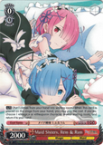 RZ/S55-E031 Maid Sisters, Rem & Ram - Re:ZERO -Starting Life in Another World- Vol.2 English Weiss Schwarz Trading Card Game