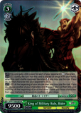 FZ/S17-E032SP King of Military Rule, Rider (Foil) - Fate/Zero English Weiss Schwarz Trading Card Game