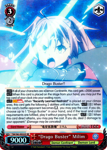 TSK/S82-E032S "Drago Buster" Milim (Foil) - That Time I Got Reincarnated as a Slime Vol. 2 English Weiss Schwarz Trading Card Game