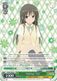 TL/W37-E034 “Sitting” Yui - To Loveru Darkness 2nd English Weiss Schwarz Trading Card Game