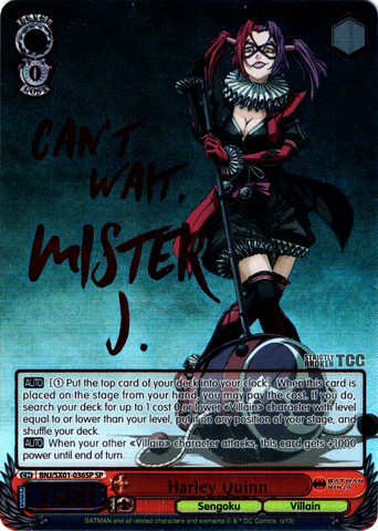 BNJ/SX01-036SP Harley Quinn (Foil) - Batman Ninja English Weiss Schwarz Trading Card Game