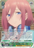 5HY/W83-E036 Scorning Eyes, Miku Nakano - The Quintessential Quintuplets English Weiss Schwarz Trading Card Game