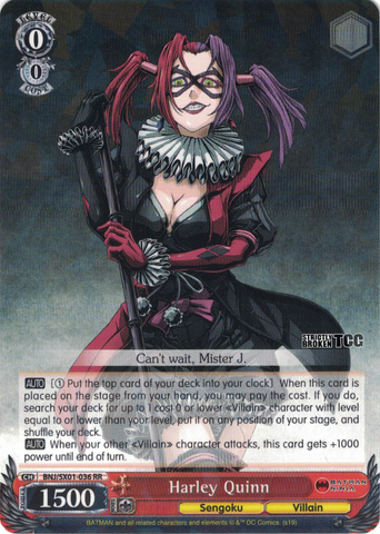 BNJ/SX01-036 Harley Quinn - Batman Ninja English Weiss Schwarz Trading Card Game