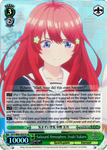 5HY/W83-E037S Awkward Atmosphere, Itsuki Nakano (Foil) - The Quintessential Quintuplets English Weiss Schwarz Trading Card Game