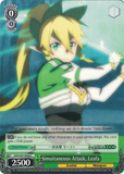 SAO/S47-E038 Simultaneous Attack, Leafa - Sword Art Online Re: Edit English Weiss Schwarz Trading Card Game