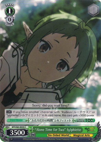MTI/S83-E039 "Alone Time for Two" Sylphiette - Mushoku Tensei English Weiss Schwarz Trading Card Game