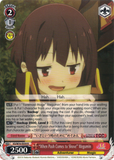 KS/W76-E039 "When Push Comes to Shove" Megumin - KONOSUBA -God’s blessing on this wonderful world! Legend of Crimson English Weiss Schwarz Trading Card Game