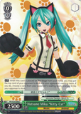 PD/S29-E040 Hatsune Miku "Kitty Cat" - Hatsune Miku: Project DIVA F 2nd English Weiss Schwarz Trading Card Game
