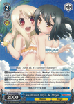 PI/EN-S04-E040 Swimsuit Illya & Miyu - Fate/Kaleid Liner Prisma Illya English Weiss Schwarz Trading Card Game