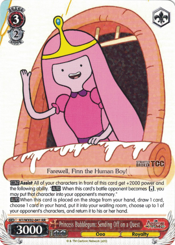 AT/WX02-041 Princess Bubblegum: Sending Off on a Quest - Adventure Time English Weiss Schwarz Trading Card Game