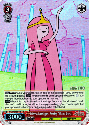 AT/WX02-041S Princess Bubblegum: Sending Off on a Quest (Foil) - Adventure Time English Weiss Schwarz Trading Card Game