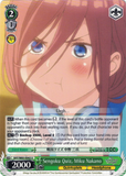 5HY/W83-E042 Sengoku Quiz, Miku Nakano - The Quintessential Quintuplets English Weiss Schwarz Trading Card Game