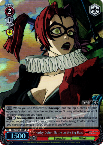 BNJ/SX01-042S Harley Quinn: Battle on the Big Boat (Foil) - Batman Ninja English Weiss Schwarz Trading Card Game