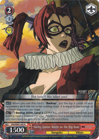 BNJ/SX01-042 Harley Quinn: Battle on the Big Boat - Batman Ninja English Weiss Schwarz Trading Card Game