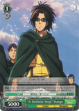 AOT/S50-E043 "A Definite Step" Hange - Attack On Titan Vol.2 English Weiss Schwarz Trading Card Game