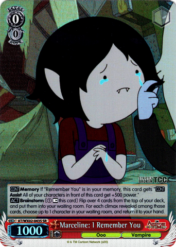 AT/WX02-043S Marceline: I Remember You (Foil) - Adventure Time English Weiss Schwarz Trading Card Game