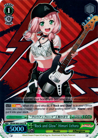 BD/EN-W03-043S "Rock and Glow" Himari Uehara (Foil) - Bang Dream Girls Band Party! MULTI LIVE English Weiss Schwarz Trading Card Game