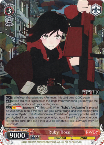 RWBY/WX03-044 Ruby Rose - RWBY English Weiss Schwarz Trading Card Game