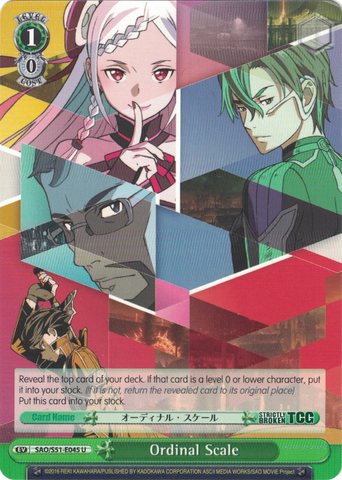 SAO/S51-E045 Ordinal Scale - Sword Art Online The Movie – Ordinal Scale – English Weiss Schwarz Trading Card Game