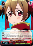 SAO/S26-E045S Silica's Bashful Troubled Look (Foil) - Sword Art Online Vol.2 English Weiss Schwarz Trading Card Game