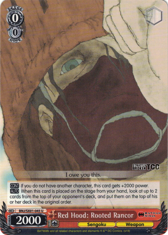 BNJ/SX01-045 Red Hood: Rooted Rancor - Batman Ninja English Weiss Schwarz Trading Card Game