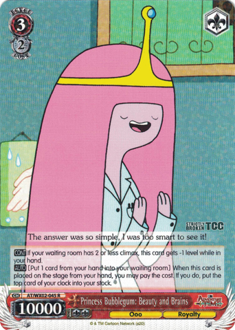 AT/WX02-045 Princess Bubblegum: Beauty and Brains - Adventure Time English Weiss Schwarz Trading Card Game