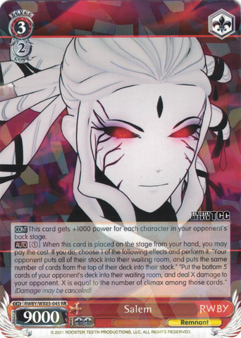 RWBY/WX03-045 Salem - RWBY English Weiss Schwarz Trading Card Game