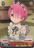 RZ/S55-E045 The Twin Maids, Ram - Re:ZERO -Starting Life in Another World- Vol.2 English Weiss Schwarz Trading Card Game