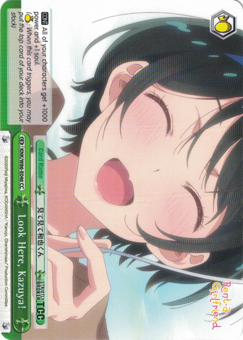 KNK/W86-E046 Look Here, Kazuya! - Rent-A-Girlfriend Weiss Schwarz English Trading Card Game