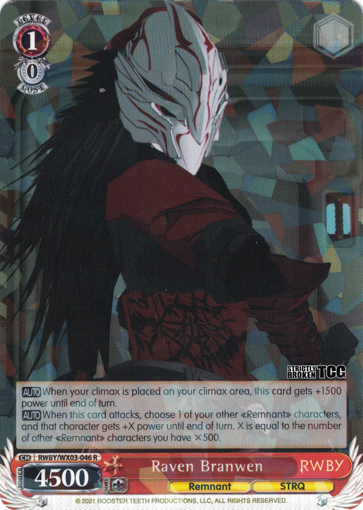 RWBY/WX03-046 Raven Branwen RWBY English Weiss Schwarz Trading Card Game