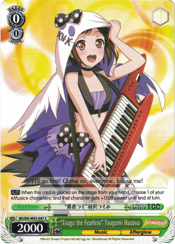 BD/EN-W03-047 "Tsugu the Fearless" Tsugumi Hazawa - Bang Dream Girls Band Party! MULTI LIVE English Weiss Schwarz Trading Card Game