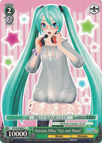 PD/S29-E047 Hatsune Miku "Out and About" - Hatsune Miku: Project DIVA F 2nd English Weiss Schwarz Trading Card Game