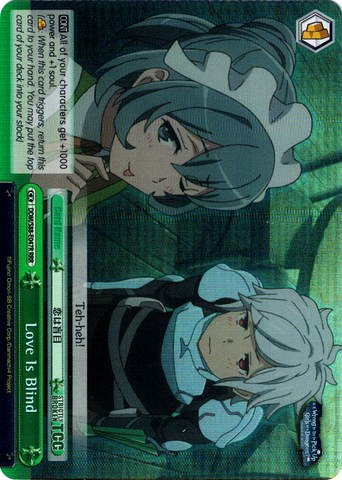 DDM/S88-E047R Love Is Blind (Foil) - Is It Wrong to Try to Pick Up Girls in a Dungeon? English Weiss Schwarz Trading Card Game