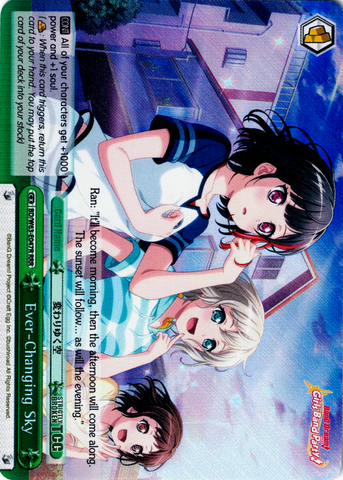 BD/W63-E047R Ever-Changing Sky (Foil) - Bang Dream Girls Band Party! Vol.2 English Weiss Schwarz Trading Card Game