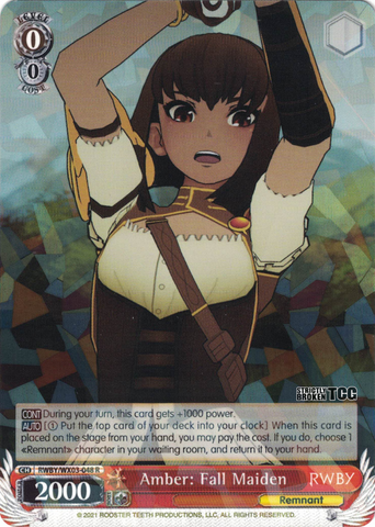 RWBY/WX03-048 Amber: Fall Maiden - RWBY English Weiss Schwarz Trading Card Game