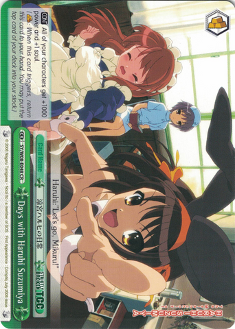 SY/W08-E048 Days with Haruhi Suzumiya - The Melancholy of Haruhi Suzumiya English Weiss Schwarz Trading Card Game