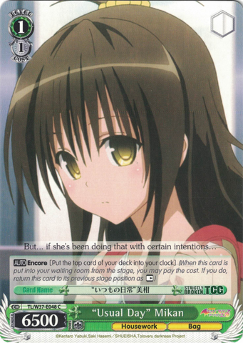TL/W37-E048 “Usual Day” Mikan - To Loveru Darkness 2nd English Weiss Schwarz Trading Card Game