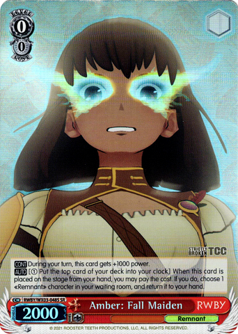 RWBY/WX03-048S Amber: Fall Maiden (Foil) - RWBY English Weiss Schwarz Trading Card Game