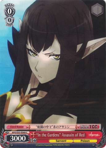 APO/S53-E049 "In the Gardens" Assassin of Red - Fate/Apocrypha English Weiss Schwarz Trading Card Game