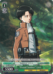 AOT/S35-E049 "Proud Soldier" Levi - Attack On Titan Vol.1 English Weiss Schwarz Trading Card Game