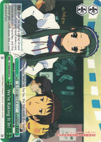 SY/W08-E050 We're Raking It In! - The Melancholy of Haruhi Suzumiya English Weiss Schwarz Trading Card Game