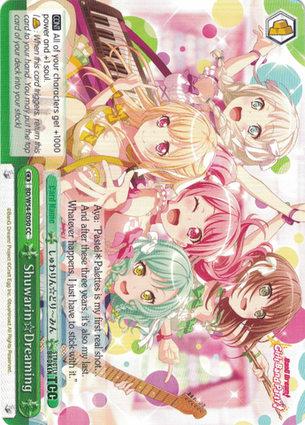 BD/W54-E050 Shuwarin☆Dreaming - Bang Dream Girls Band Party! Vol.1 English Weiss Schwarz Trading Card Game