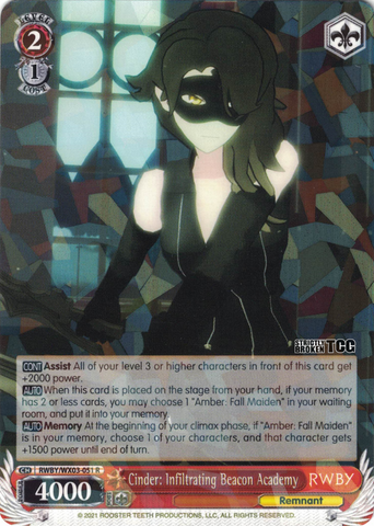 RWBY/WX03-051 Cinder: Infiltrating Beacon Academy - RWBY English Weiss Schwarz Trading Card Game