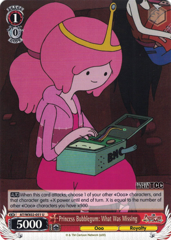 AT/WX02-051 Princess Bubblegum: What Was Missing - Adventure Time English Weiss Schwarz Trading Card Game