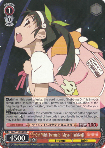 BM/S15-E051 Girl With Twintails, Mayoi Hachikuji - BAKEMONOGATARI English Weiss Schwarz Trading Card Game
