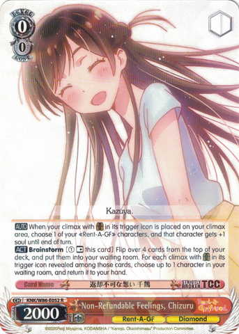 KNK/W86-E052 Non-Refundable Feelings, Chizuru - Rent-A-Girlfriend Weiss Schwarz English Trading Card Game