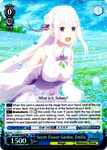 RZ/S68-E053S Secret Flower Garden, Emilia (Foil) - Re:ZERO -Starting Life in Another World- Memory Snow English Weiss Schwarz Trading Card Game